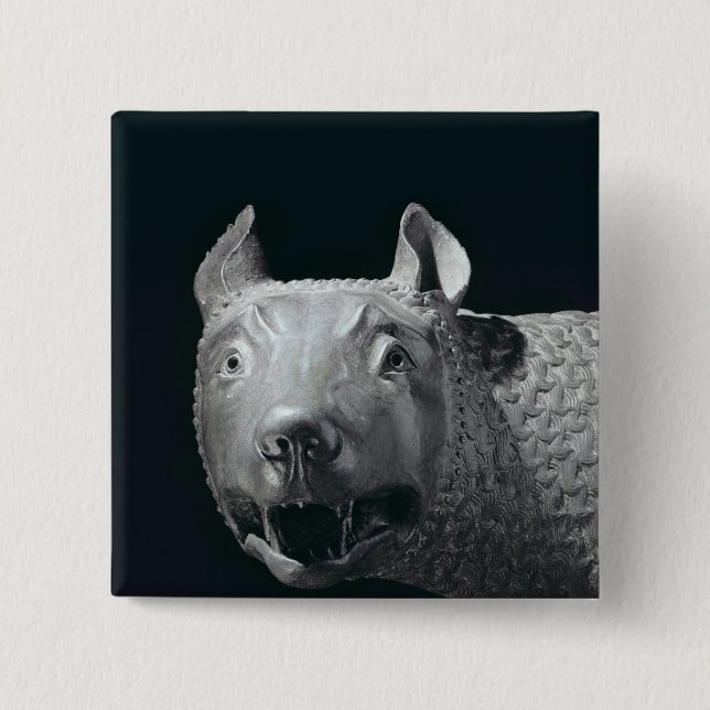 Der Capitoline Sie-Wolf Button (Vorderseite)