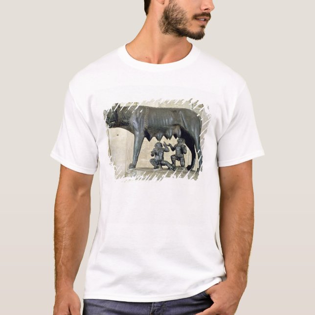 Der Capitoline Sie-Wolf T-Shirt (Vorderseite)