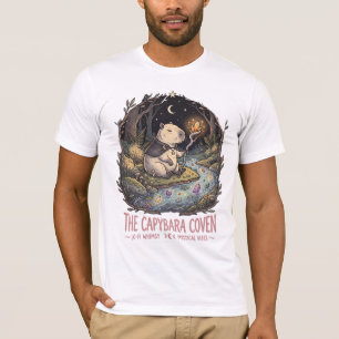 Der Capybara Coven-River-Cristallstab T-Shirt