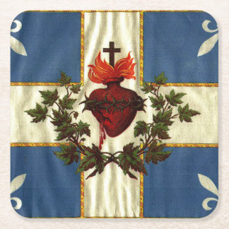 Der Carillon Sacré-Coeur-Untersetzer Rechteckiger Pappuntersetzer