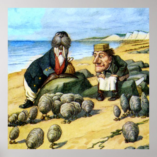 Der Carpenter und der Walrus im Wunderland Poster (Vorne)
