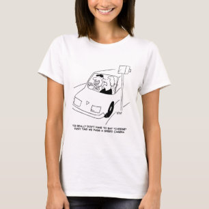 Der Cartoon der Funny Speed Camera zeigt, wie man  T-Shirt