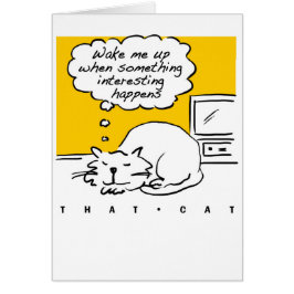 Der Cartoon der Katze. Schlafende Katze.