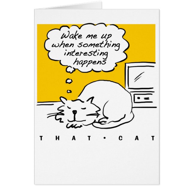 Der Cartoon der Katze. Schlafende Katze. (Vorne)