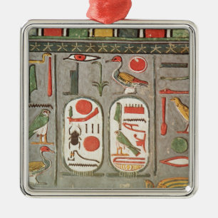 Der Cartouche des Königs Silbernes Ornament