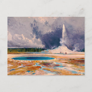 Der Castle Geyser, Yellowstone National Park 1874 Postkarte