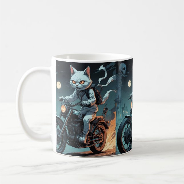 Der Cat Ghost Rider Kaffeetasse (Links)
