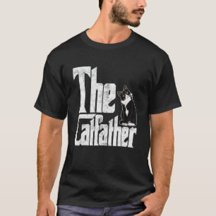Der Catfather Katzenvater Mafia Schnurrhaare Männl T-Shirt