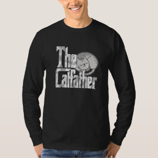 Der Catfather Süße Katzen Vater Mafia Schnurrhaare T-Shirt