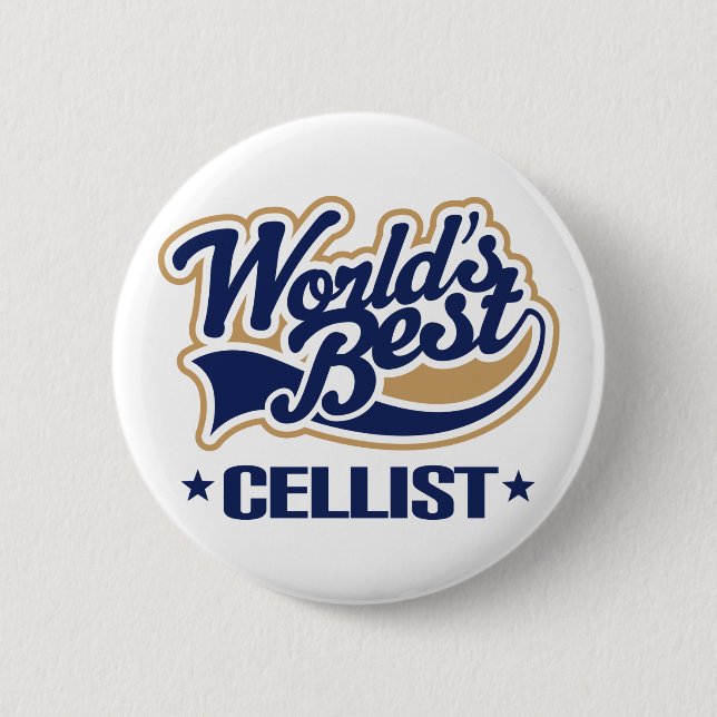 Der Cellist-Musik-Geschenk der Welt bestes Button (Vorderseite)