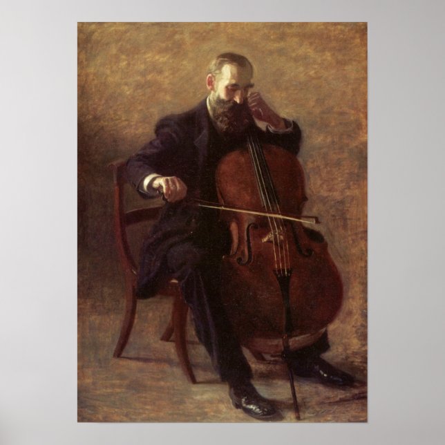 Der Cello Player Poster (Vorne)