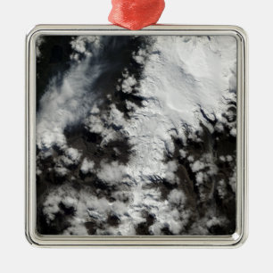 Der Chaiten-Vulkan im Chile Ornament Aus Metall