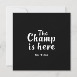 Der Champ ist hier Fantasy Football & Sports Einladung