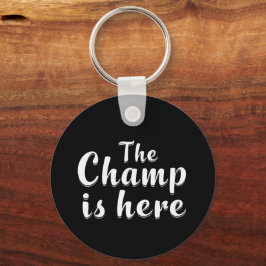 Der Champ ist hier Fantasy Football & Sports Schlüsselanhänger