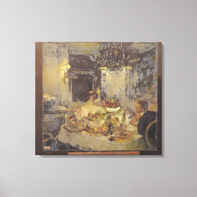 Der Champagner Leinwanddruck (Vorderseite)