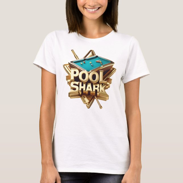 Der Champion des Pools Shark T-Shirt (Vorderseite)