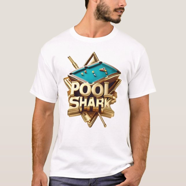 Der Champion des Pools Shark T-Shirt (Vorderseite)