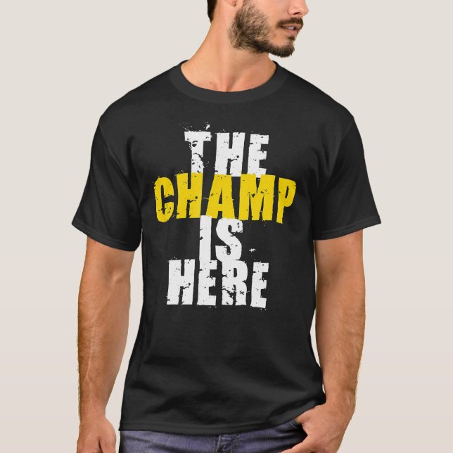 Der Champion ist hier motivierend T-Shirt (Vorderseite)
