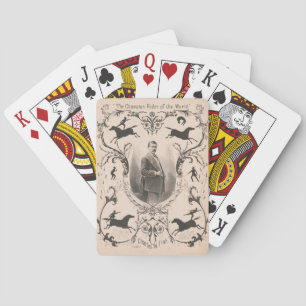 Der Champion-Reiter der Welt, Charles W. Fish. Spielkarten