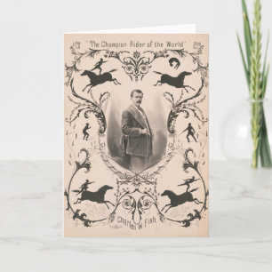Der Champion Rider der Welt, Charles W. Fish. Karte