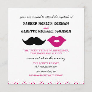 DER CHAPLIN - FUCSHSIA EINLADUNG