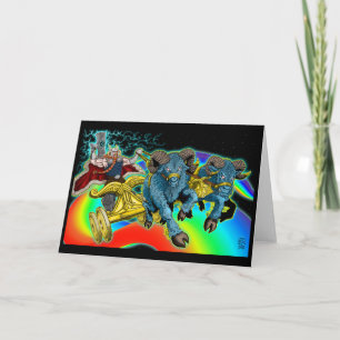Der Chariot des Thors - Gruß-Karte Karte