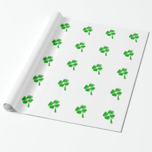 Der Charme des Grünen St. Patrick Tag Geschenkpapier