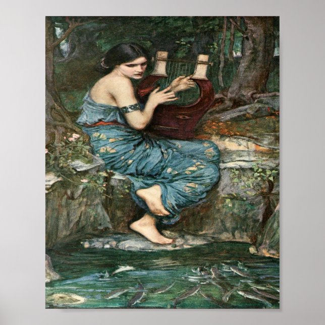 Der Charmer von John William Waterhouse Poster (Vorne)