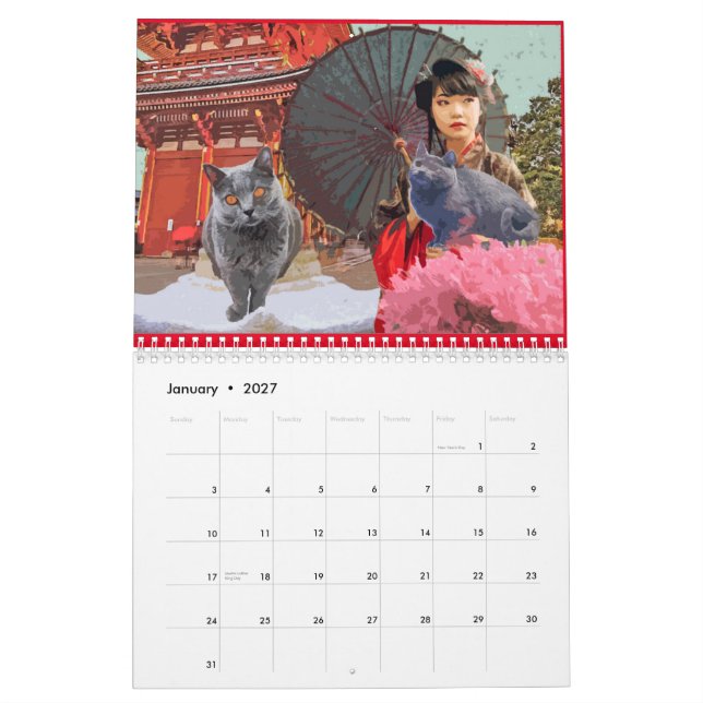 Der Chartreux-Kalender  Kalender (Jan 2027)