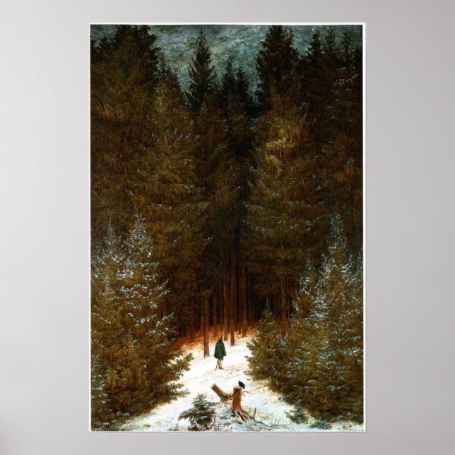 Der Chasseur im Walde Poster (Vorne)