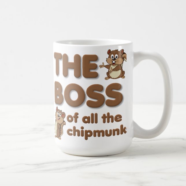 Der Chef der ganzer Chipmunks-lustigen Tasse (Rechts)
