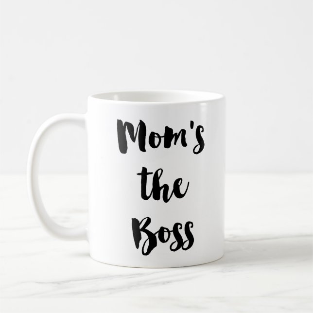 Der Chef der Mama - Chef-Dame Coffee Tea Mug Kaffeetasse (Links)