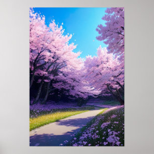 Der Cherry-Blossom-Pfad Poster