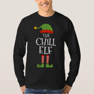 Der chillige Elf lustige Weihnachten passende Fami T-Shirt