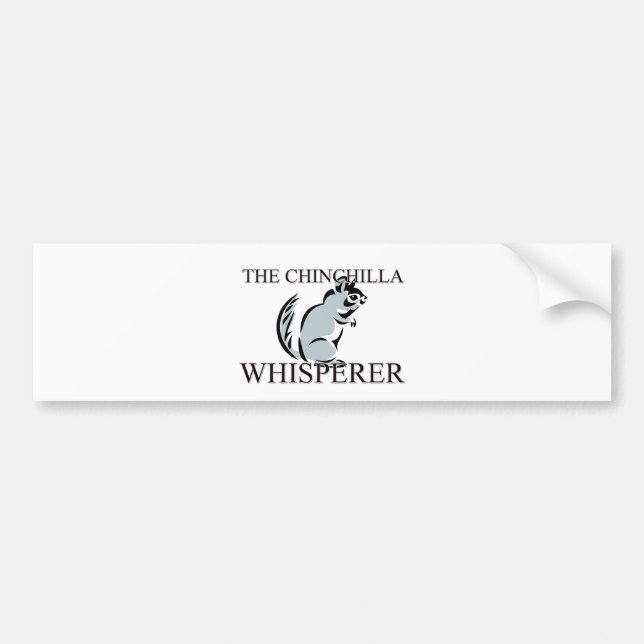 Der ChinchillaWhisperer Autoaufkleber (Vorne)