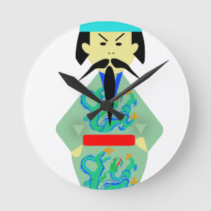 Der Chinese Runde Wanduhr