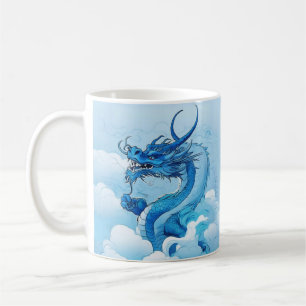 Der chinesische Drache in der Wolke Kaffeetasse
