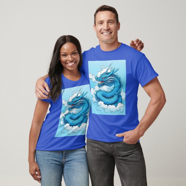 Der chinesische Drache in der Wolke T-Shirt (Unisex)