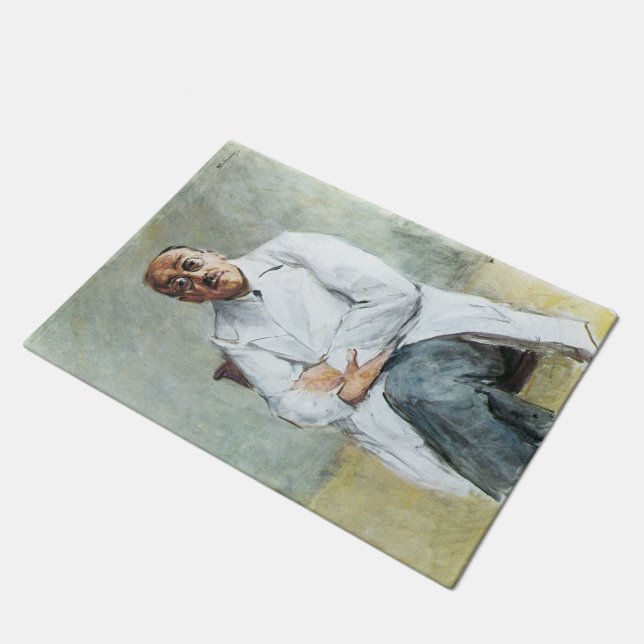Der Chirurg (von Max Liebermann) Fußmatte (Schrägansicht)