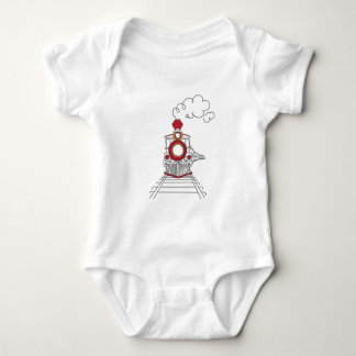 Der Choo-Choo Zug des Leben-Baby-T-Shirts Baby Strampler