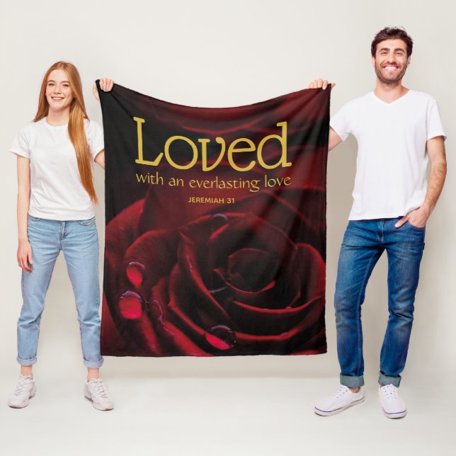Der Christliche Valentinstag Gottes Liebe Fleecedecke (Beispiel)
