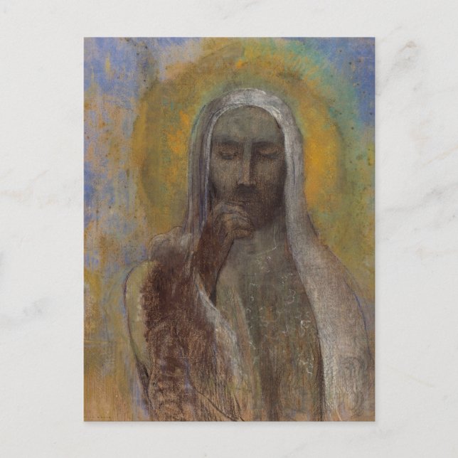 Der Christus der Stille von Odilon Redon Postkarte (Vorderseite)