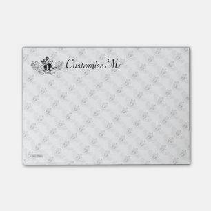 Der Claddagh (schwarz) Post-it Klebezettel