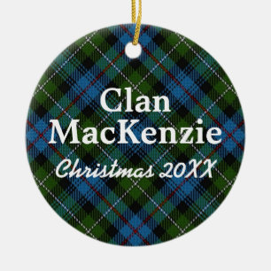 Der Clan-MackenzieScottishTartan Keramikornament