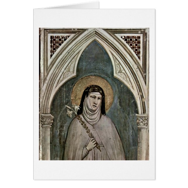 Der Clare von Assisi von Giotto Di Bondon (Vorne)