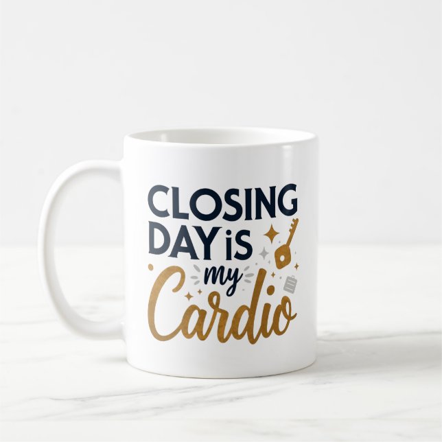 Der Closing Day ist My Cardio | Personalisiert Rea Kaffeetasse (Links)