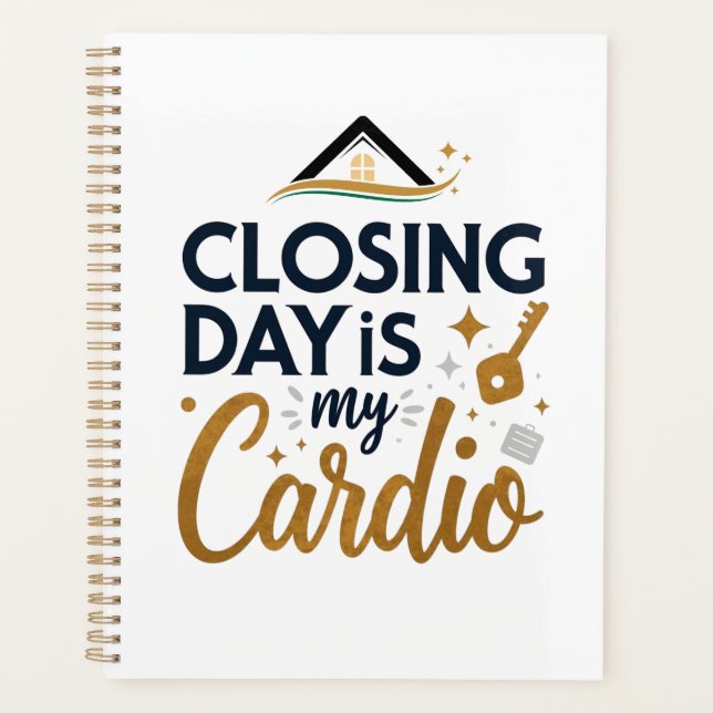 Der Closing Day ist My Cardio | Personalisiert Rea Planer (Vorderseite)