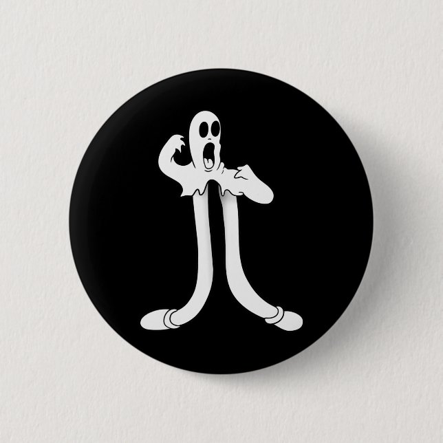 Der Clown-Geist teilt Blackwork  Button (Vorderseite)