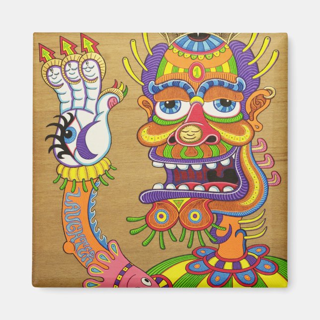 Der Clown ist ein Wiseman in Verkleidung Magnet (Vorne)