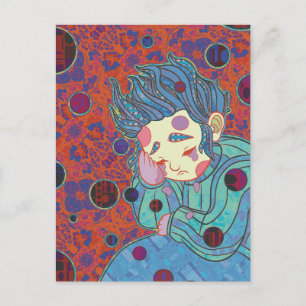 Der Clown Postkarte